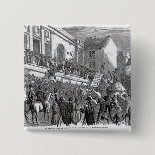 An Election Scene at Kilkenny 15 Cm Square Badge