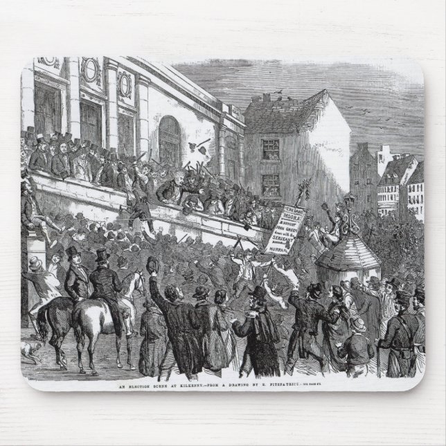 An Election Scene at Kilkenny Mouse Mat (Front)