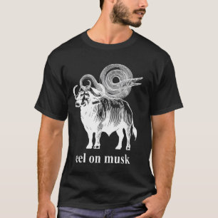 An Electric Eel On The Back Of A Musk Ox T-Shirt