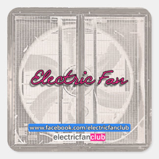 An Electric Fan Club Sticker