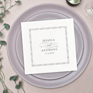 An Elegant Affair Wedding Flourishes Napkin