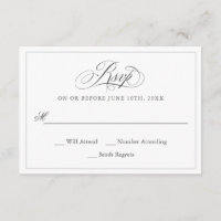 An Elegant Affair Wedding RSVP