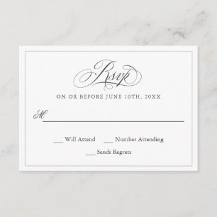An Elegant Affair Wedding RSVP Card