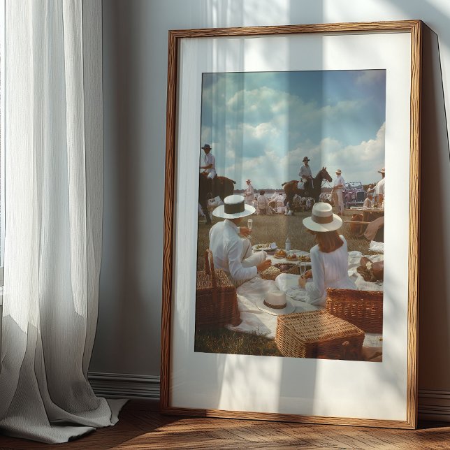 An Elegant Afternoon: Classic Polo Picnic Poster (Creator Uploaded)