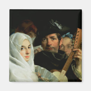An Elegant Couple from Madrid, c.1770 Magnet