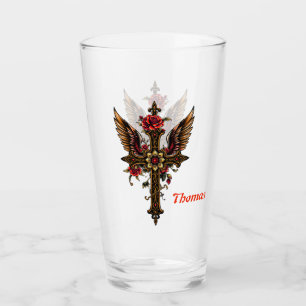 An elegant cross glass