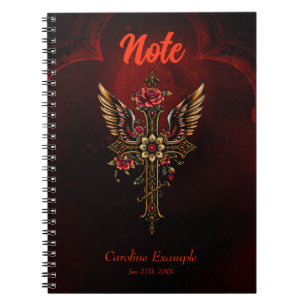 An elegant cross notebook