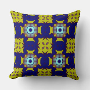 An elegant geometric fabric print pattern design t cushion