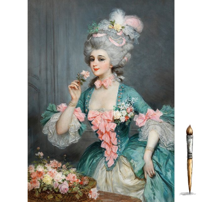 An Elegant Lady with Roses by Lucius Rossi Tissue Paper (Creator Uploaded)