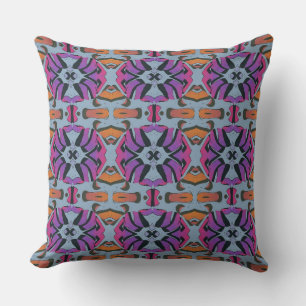 An elegant multicolor fabric pattern design cushion