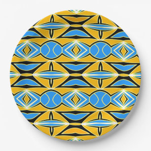An elegant multiple colour classic design paper p plate