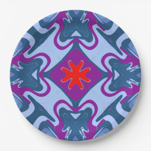 An elegant multiple colour classic design paper p plate