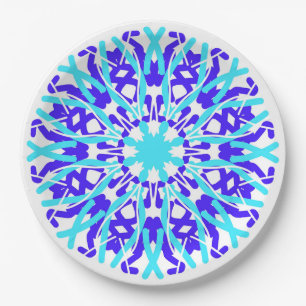 An elegant multiple colour classic design paper plate