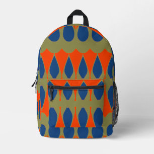 An elegant multiple colour design printed backpac backpack