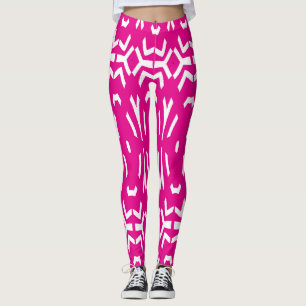 An elegant pink "Ratti_Creative_Arts" Leggings