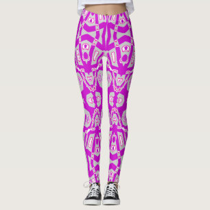 An elegant purple "Ratti_Creative_Arts" Leggings