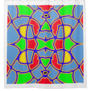 An elegant seamless multicolor classic design sho shower curtain