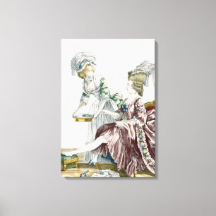 An Elegant Woman Washing her Feet, plate 32 from ' Canvas Print