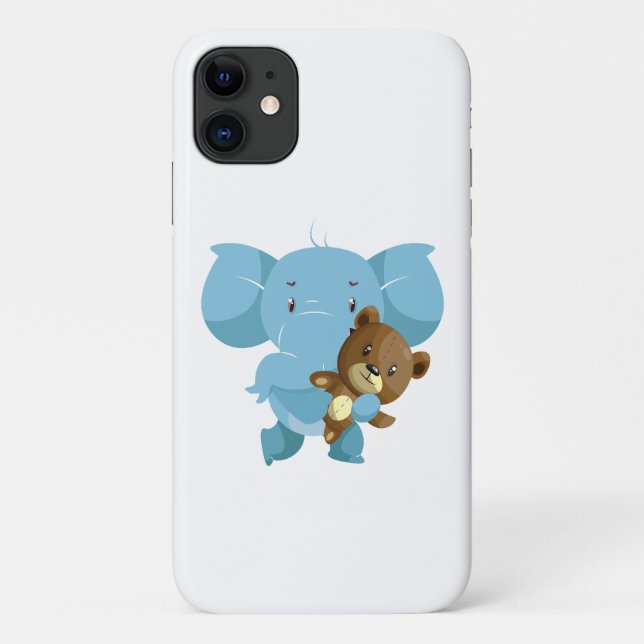An elephant with teddy bear Case-Mate iPhone case (Back)