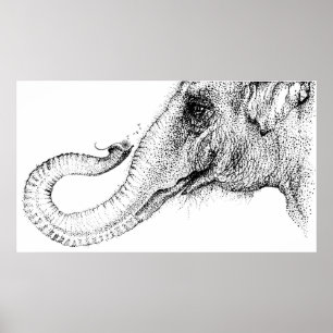 An elephant's faithful 100% by Inkspot Poster