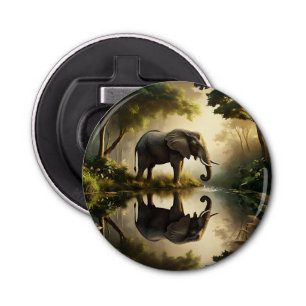 An Elephant's Reflection Bottle Opener