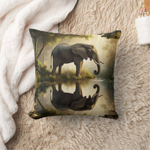 An Elephant's Reflection Cushion