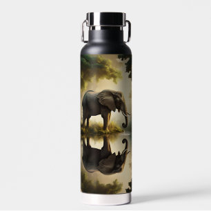 An Elephant's Reflection Water Bottle
