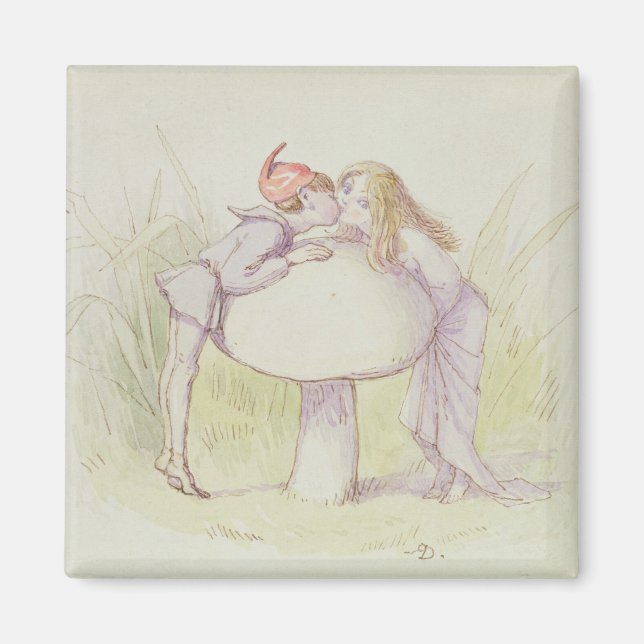 An Elf and a Fairy Magnet (Front)