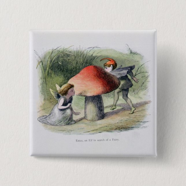 An Elf in Search of a Fairy, illustration from 'In 15 Cm Square Badge (Front)