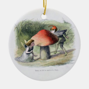 An Elf in Search of a Fairy, illustration from 'In Ceramic Tree Decoration