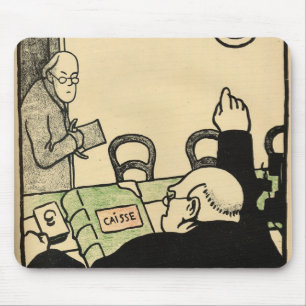 An employer sacks one of his employees mouse mat