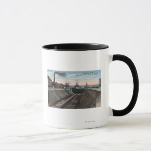 An Empty Dry Dock, Navy Shipyard Mug