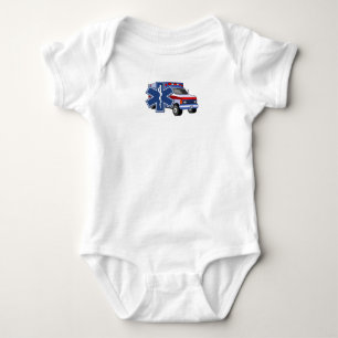 An EMS Ambulance Baby Bodysuit