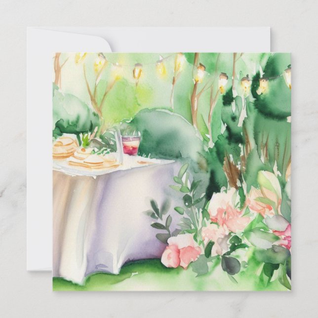 An Enchanted Garden  : A Baby Shower Invitation (Front)