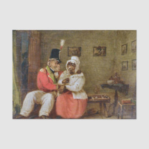 An Encounter on a Bench by Edmund Bristow Tissue Paper