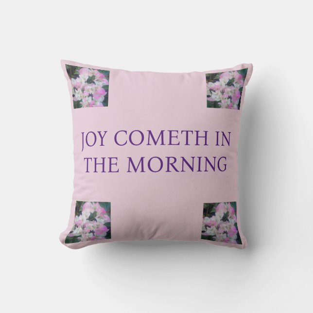 An Encouraging Throw Pillow (Front)