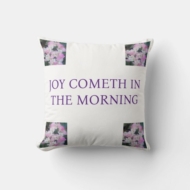 An Encouraging Throw Pillow (Front)