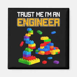 An engineer kids brick builder bricks building magnet