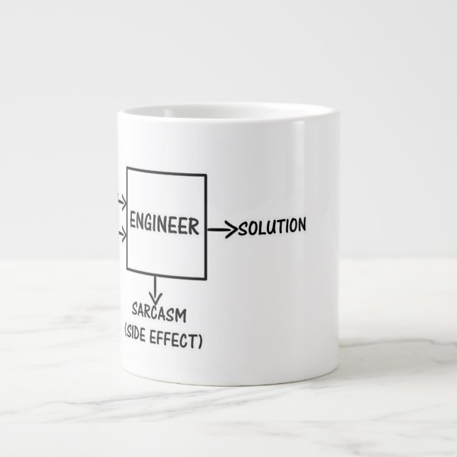 An Engineers Process Large Coffee Mug (Front)