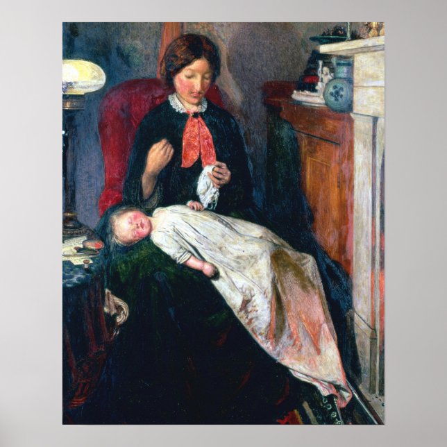 An English Fireside of 1854-5 Poster (Front)