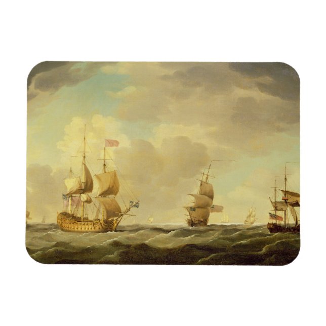 An English Flagship Under Easy Sail in a Moderate Magnet (Horizontal)