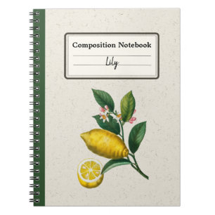 An Enlarged Version of Lemon Personalised Comp Notebook
