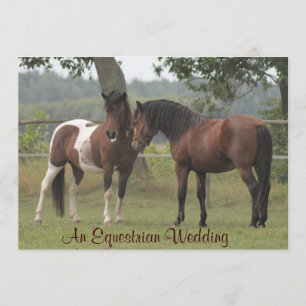 An Equestrian Wedding Invitation for Horse Lovers