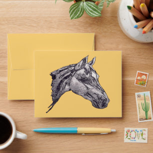 An equine beauty envelope