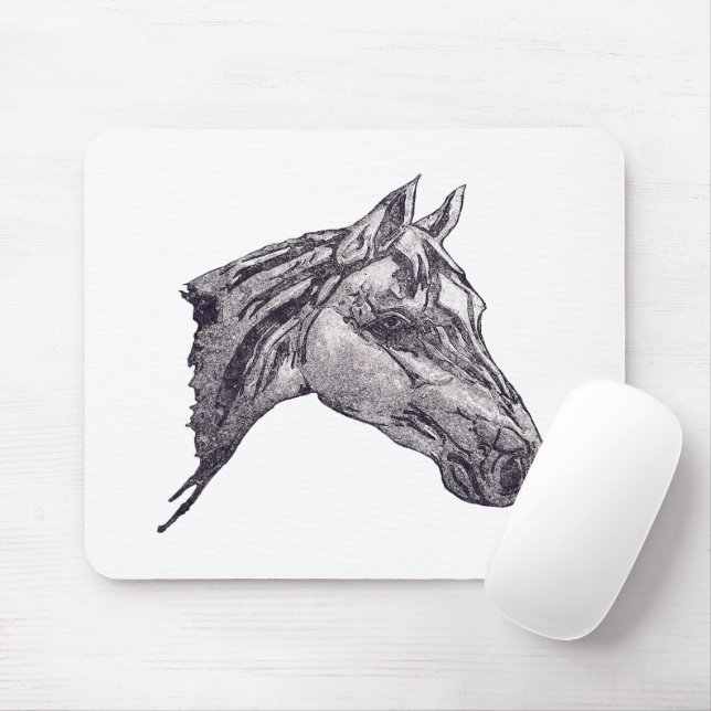 An equine beauty  mouse mat (With Mouse)