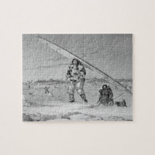 An Eskimaux of Igloolik, wearing a bird-skin jacke Jigsaw Puzzle