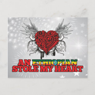 An Ethiopian Stole my Heart Postcard