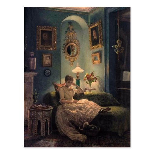 Image of An Evening at Home Postcard
