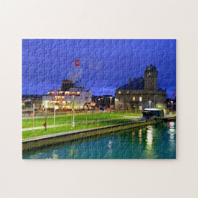 An Evening at Soo Locks 252 Piece Jigsaw Puzzle (Horizontal)