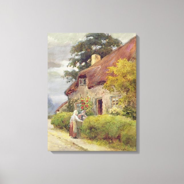 An evening gossip canvas print (Front)